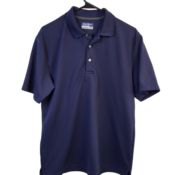Ben Hogan Other - Ben Hogan Performance Mens Navy Blue Micro Stripe Golf Polo Shirt Medium WT5171‎